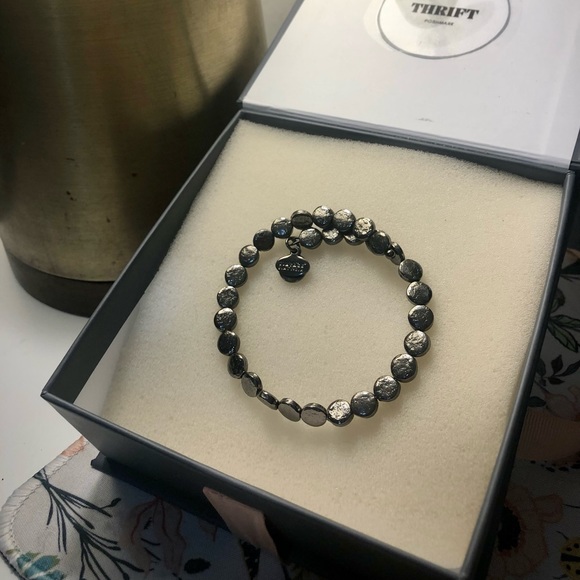 Alex and Ani Gray Metallic Bracelet - Picture 1 of 2